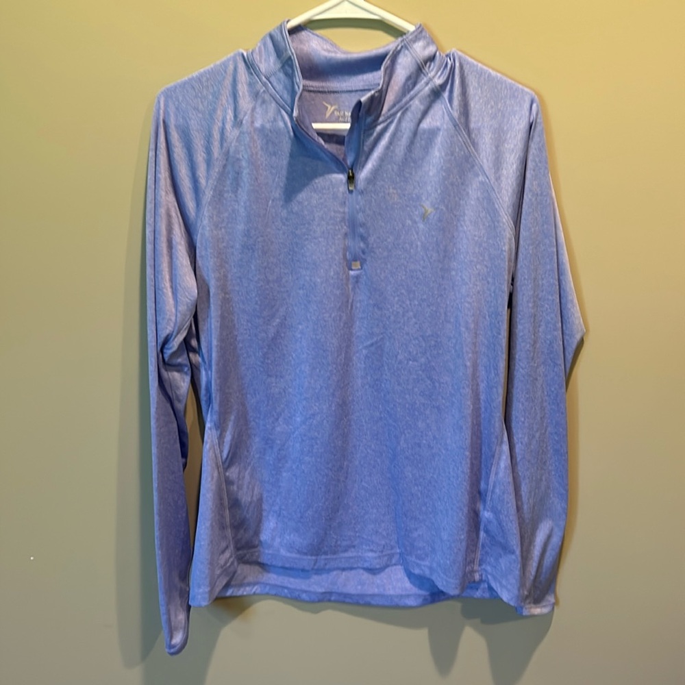 old navy blue 1/4 zip sweatshirt